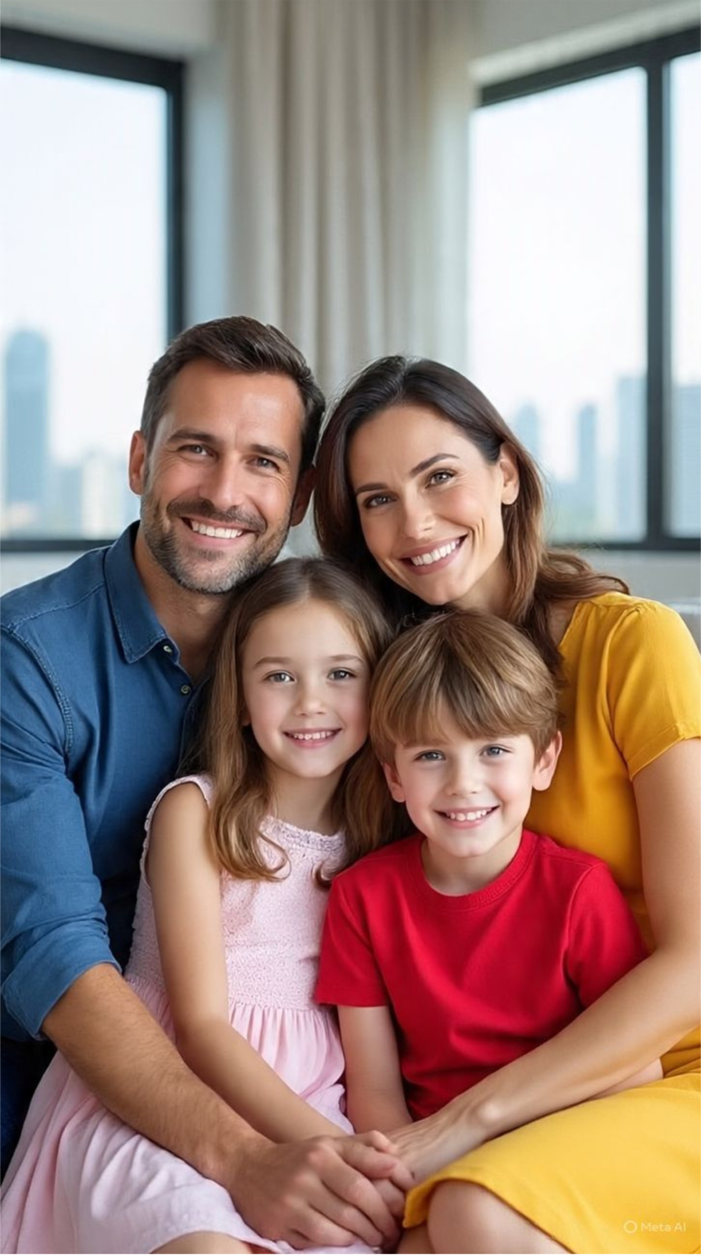 Família sorridente